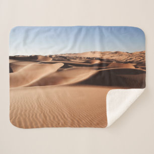 Deserts   United Arab Emirates Sand Dunes Sherpa Blanket