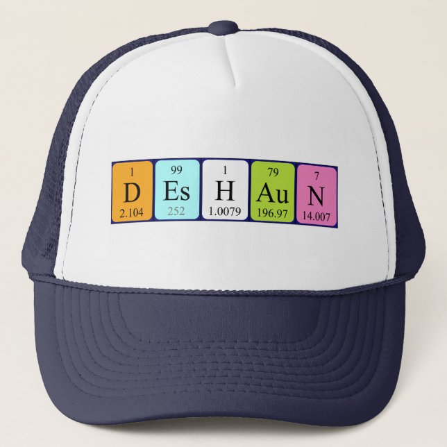 Deshaun periodic table name hat (Front)