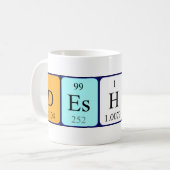 Deshaun periodic table name mug (Front Left)