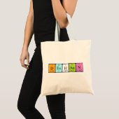 Deshaun periodic table name tote bag (Front (Product))