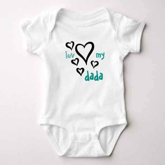 Desi Baby - Luv My Dada 1 Baby Bodysuit 
