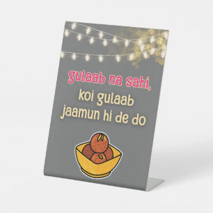 Desi Indian Pakistani Wedding Mehndi Food Sign