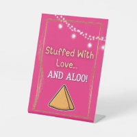 Desi Indian Pakistani Wedding Mehndi Food Sign