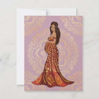 Desi mommy to be card