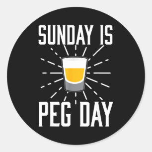 Desi Punjabi Funny Peg Day Sikh Quote Gift Classic Round Sticker