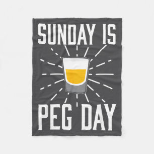 Desi Punjabi Funny Peg Day Sikh Quote Gift Fleece Blanket