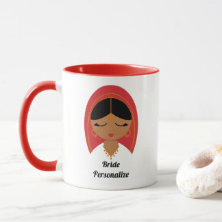 Desi, South Asian, Indian Bride or Dulhan Gift  Mug