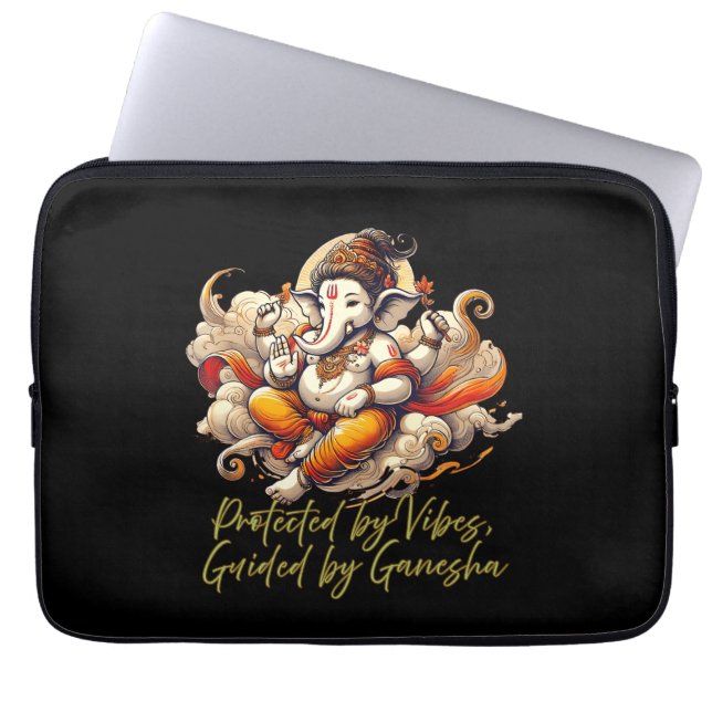 Desi Spiritual Vibes, Meditation Energy Laptop Sleeve (Front)