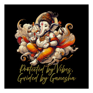 Desi Spiritual Vibes, Meditation Energy Poster