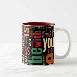Desidera(R)ta Word Art two tone mug