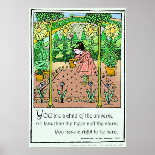 Desiderata ~ 1895 Illustration Poster