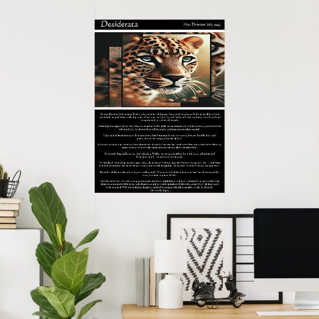 Desiderata: Beauty in Stillness Poster (Home Office)