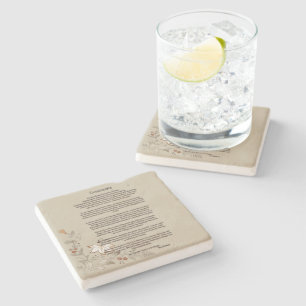Desiderata by Max Ehrmann Stone Coaster