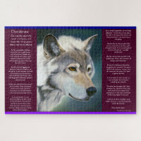 Desiderata by Max Ehrmann white wolf