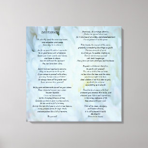 Desiderata Canvas Print