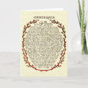 DESIDERATA Card=Vintage Wreath Holiday Card