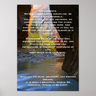 DESIDERATA Cave Posters
