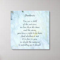 Desiderata Child of Universe