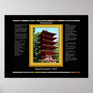 DESIDERATA Chinese Temple Posters