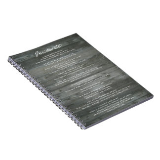 Desiderata "Desired Things" Inspirational Print Notebook