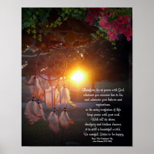 Desiderata Dreamcatcher sunset Poster