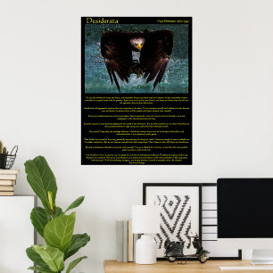Desiderata Eagle Over Water Posters