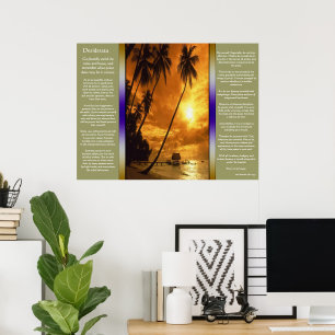 Desiderata Enchanting Island Oasis Poster