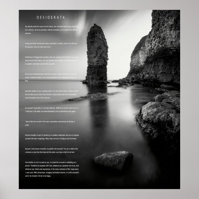 DESIDERATA England Coast Poster (Front)