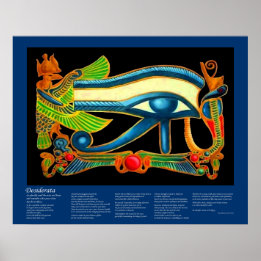 Desiderata - Eye of Horus Poster