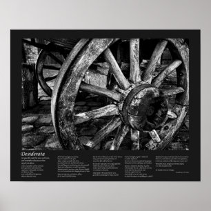 Desiderata - Fine Art Vintage Wagon Wheel Poster