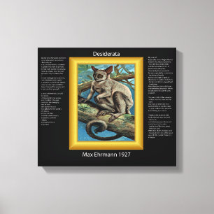 DESIDERATA  Galago 2 Canvas Print