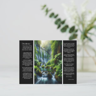 DESIDERATA Hidden Paradise: Waterfall's Embrace Postcard
