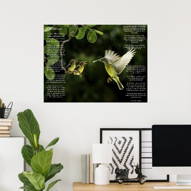 Desiderata Hummingbird Posters (Home Office)