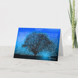 Desiderata Inspirational Devotional Poem Card
