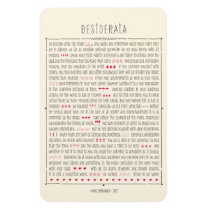Desiderata Inspirational Poem Magnet