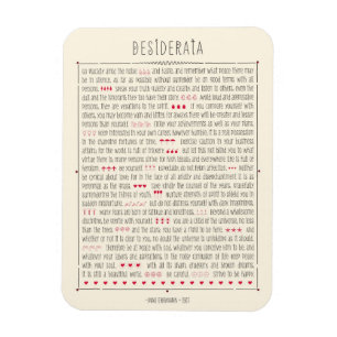 Desiderata Inspirational Poem Magnet
