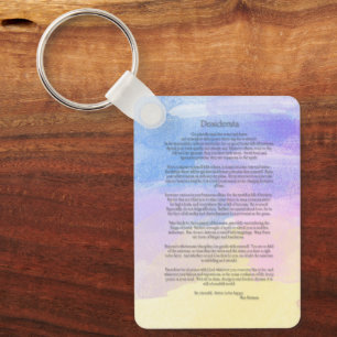 Desiderata keychain