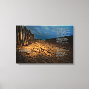 Desiderata - Leaving the Beach - SMALL Canvas Print