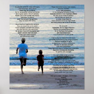Desiderata Max Ehrmann Go Placidly Poster