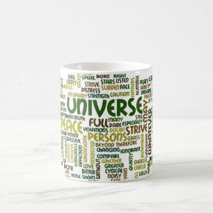 Desiderata Motivational Word Cloud Cup