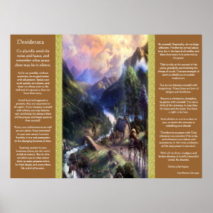 Desiderata Mountain View Posters