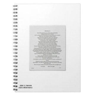 DESIDERATA  NOTEBOOK