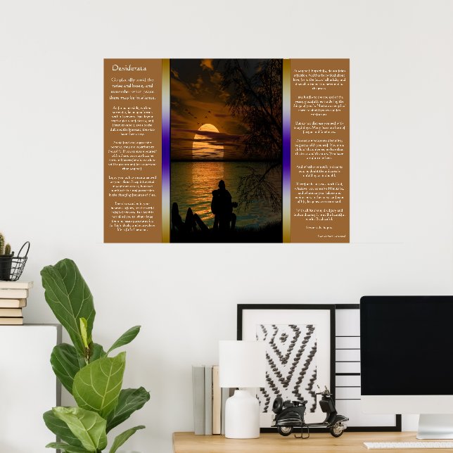 Desiderata Ocean silhouette Posters (Home Office)