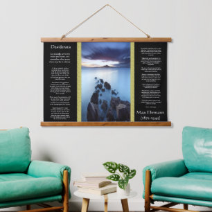Desiderata Ocean Walkway Leading Out To the sun Hanging Tapestry