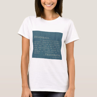 Desiderata On Canvas T-Shirt