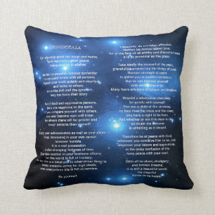 Desiderata on Pleiades Galaxy Cushion