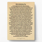 Desiderata on Rustic Wood Plank