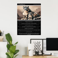 Desiderata: Peaceful Snow Leopard and Cub