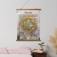 Desiderata Poem Blush Pink Dahlia Bloom