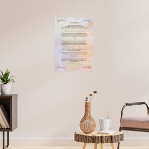 Desiderata Poem by Max Ehrmann Poster